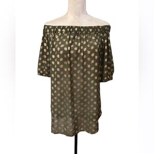 MICHAEL Michael Kors Off The Shoulder Blouse Sz M